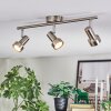 Edain Plafoniera, Faretto da soffitto LED Cromo, Nichel opaco, 3-Luci