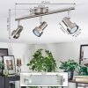 Edain Plafoniera, Faretto da soffitto LED Cromo, Nichel opaco, 3-Luci
