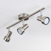 Edain Plafoniera, Faretto da soffitto LED Cromo, Nichel opaco, 3-Luci