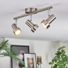 Edain Plafoniera, Faretto da soffitto LED Cromo, Nichel opaco, 3-Luci