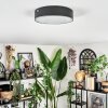 Elmar Plafoniera LED Nero, 1-Luce