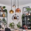 Ripoll Lampadario a sospensione, Lampada a sfera, Lampada a sospensione a cluster Cromo, Oro, Chiaro, Ramato, Grigio fumo, 4-Luci