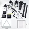 Dalasjo Lampione multibraccia, Illuminazione viale Nero, 3-Luci