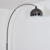 Baloca Lampada da terra, Lampade ad arco Cromo, Nero, 1-Luce