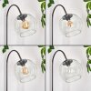 Koyoto Lampada da terra Cromo, Nero, 1-Luce