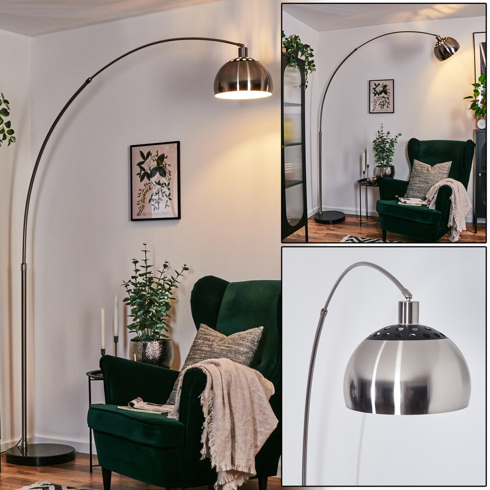 Baloca Lampada da terra Nichel opaco, Nero, 1-Luce main product photo
