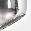 Koyoto Lampada da terra Cromo, Nero, 1-Luce