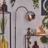 Koyoto Lampada da terra Cromo, Nero, 1-Luce