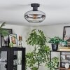 Mertola Plafoniera Chiaro, Grigio fumo, 1-Luce