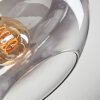 Mertola Plafoniera Chiaro, Grigio fumo, 1-Luce