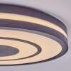 Ganor Plafoniera LED Nero, Bianco, 1-Luce, Telecomando