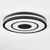 Ganor Plafoniera LED Nero, Bianco, 1-Luce, Telecomando