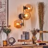 Koyoto Lampada a sfera, Applique Oro, Nero, 3-Luci