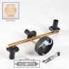 Koyoto Lampada a sfera, Applique Oro, Nero, 3-Luci