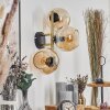 Koyoto Lampada a sfera, Applique Oro, Nero, 3-Luci