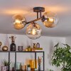 Gastor Plafoniera, Lampada a sfera Ambrato, Chiaro, 3-Luci