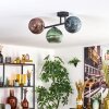 Koyoto Plafoniera, Lampada a sfera Blu, Verde, Ramato, 3-Luci