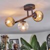 Chehalis Plafoniera, Lampada a sfera Ambrato, Chiaro, Grigio fumo, 3-Luci Chehalis Plafoniera, Lampada a sfera Ambrato, Chiaro, Grigio fumo, 3-Luci