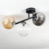 Chehalis Plafoniera, Lampada a sfera Ambrato, Chiaro, Grigio fumo, 3-Luci