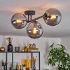 Gastor Plafoniera, Lampada a sfera Grigio fumo, 3-Luci