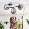 Gastor Plafoniera, Lampada a sfera Grigio fumo, 3-Luci