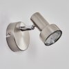 Edain Applique, Faretto da parete LED Cromo, Nichel opaco, 1-Luce