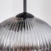 Koyoto Lampadario a sospensione, Lampada a sfera, Lampada a sospensione a cluster Ambrato, Chiaro, Grigio fumo, 5-Luci