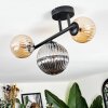 Chehalis Plafoniera, Lampada a sfera Ambrato, Grigio fumo, 3-Luci Chehalis Plafoniera, Lampada a sfera Ambrato, Grigio fumo, 3-Luci