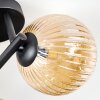 Chehalis Plafoniera, Lampada a sfera Ambrato, 3-Luci
