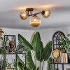 Chehalis Plafoniera, Lampada a sfera Ambrato, 3-Luci