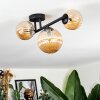 Chehalis Plafoniera, Lampada a sfera Ambrato, 3-Luci