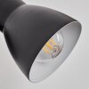 Farel Applique, Faretto da parete Cromo, Nero, 1-Luce