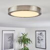 Finsrud Plafoniera LED Nichel opaco, 1-Luce