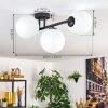 Gastor Plafoniera, Lampada a sfera Bianco, 3-Luci