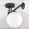 Gastor Plafoniera, Lampada a sfera Bianco, 3-Luci