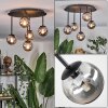 Chehalis Plafoniera, Lampada a sfera Grigio fumo, 5-Luci