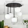 Chehalis Plafoniera, Lampada a sfera Bianco, 5-Luci