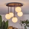 Chehalis Plafoniera, Lampada a sfera Bianco, 5-Luci