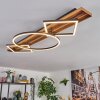 Pompu Plafoniera LED Legno scuro, Nero, 1-Luce