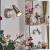 Firan Applique, Faretto da parete LED Cromo, Nichel opaco, 1-Luce