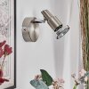 Firan Applique, Faretto da parete LED Cromo, Nichel opaco, 1-Luce