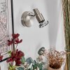 Firan Applique, Faretto da parete LED Cromo, Nichel opaco, 1-Luce