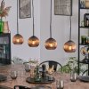 Koyoto Lampadario a sospensione, Lampada a sfera, Lampada a sospensione Ramato, 4-Luci
