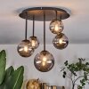 Chehalis Plafoniera, Lampada a sfera Grigio fumo, 5-Luci