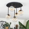 Chehalis Plafoniera, Lampada a sfera Ambrato, Chiaro, 5-Luci