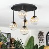 Chehalis Plafoniera, Lampada a sfera Ambrato, Chiaro, 5-Luci