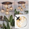 Chehalis Plafoniera, Lampada a sfera Ambrato, Chiaro, 5-Luci