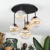 Chehalis Plafoniera, Lampada a sfera Ambrato, Chiaro, 5-Luci