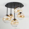 Chehalis Plafoniera, Lampada a sfera Ambrato, Chiaro, 5-Luci