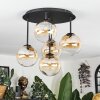 Chehalis Plafoniera, Lampada a sfera Ambrato, Chiaro, 5-Luci